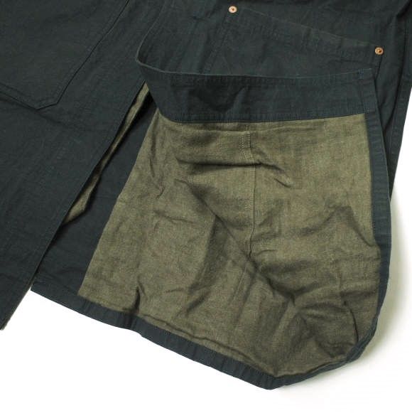 un/unbient アン 日本製 含浸ステンカラーワークコート unbient coat UNACT0315 3 Dull Black アウター un/unbient アン 日本製 含浸ステンカラーワークコート unbient coat