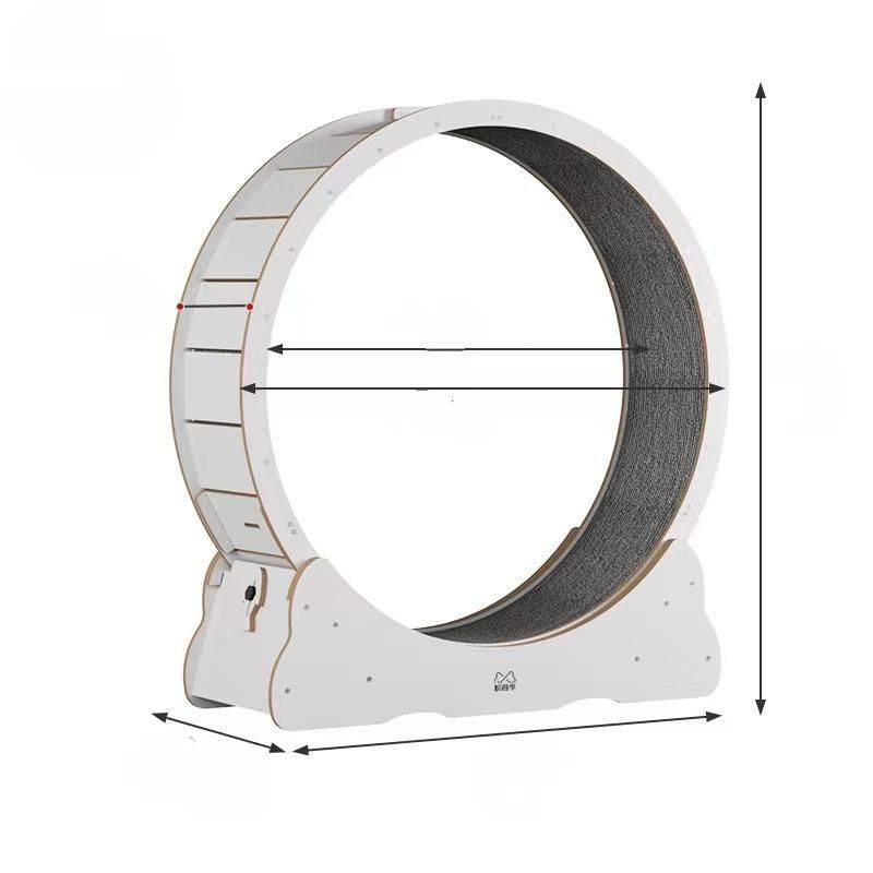 改良版 猫 トレッドミル キャット ホイール キャット運動 鍛錬 ローラー ルームランナー 回し車 観覧車 ランニングホイール ペット省スペーL 100CM