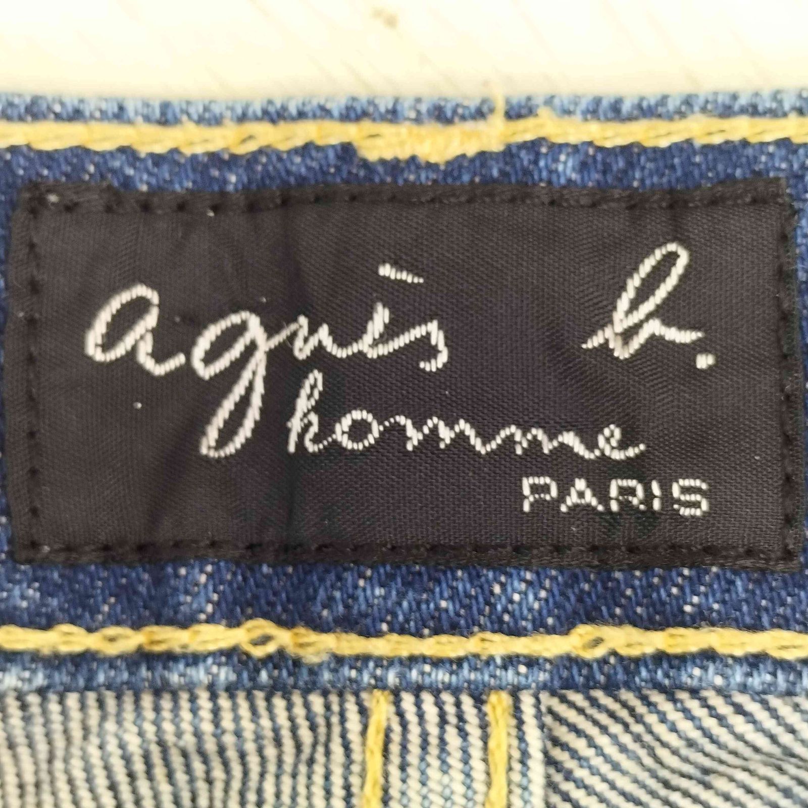 アニエスベー agnes b. 90S フランス製 とかげタグ インディゴ デニム