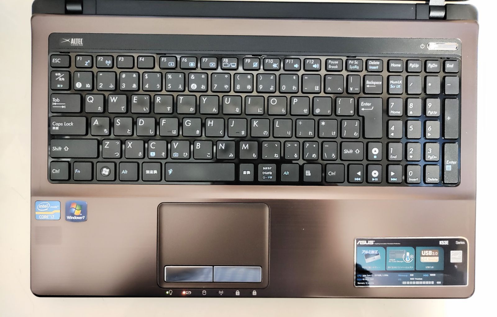 Corei7 メモリ16GB SSD512GB Blu-ray対応 ノートパソコン