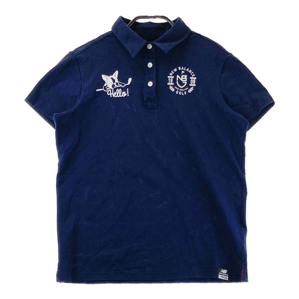 サイズ：2 NEW BALANCE GOLF ニューバランス 半袖ポロシャツ ネイビー