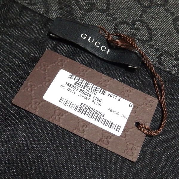 極美品★GUCCI GGジャガード ウール シルク混 ショール 165903 ストール マフラー グレー グッチ★