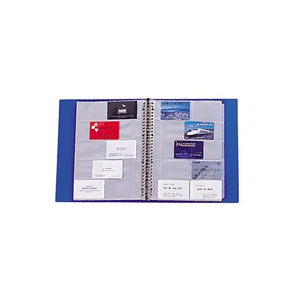 まとめ リヒトラブ リクエスト名刺帳 ポケット交換タイプ A4タテ 30穴 500カード ヨコ入れ 黒 G8802-24 1冊 ×5セット