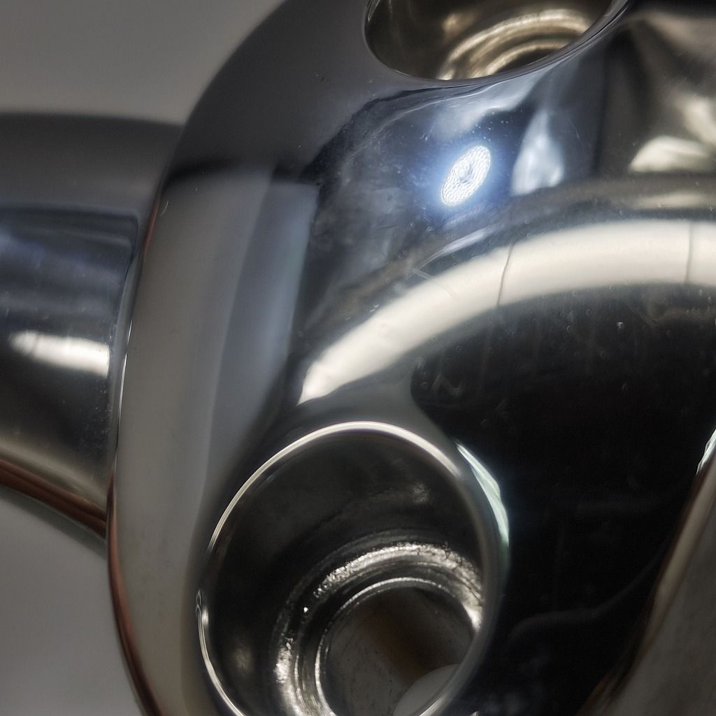 ハーレー FLD1580 ダイナ 純正 ハンドルポスト スイッチバック ハンドルクランプ 555900005 55900004 BRIGHTFACE_UK