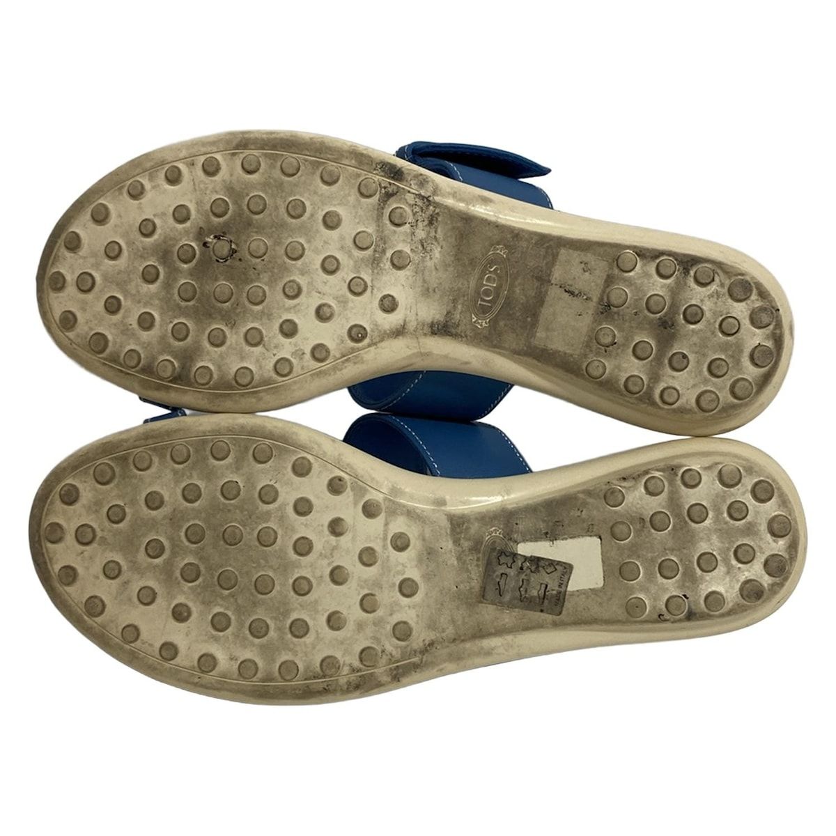 トッズ　サンダル　37 Woman ブラック レザー サンダル XXW11K0FH50GOC39B999 | Tods