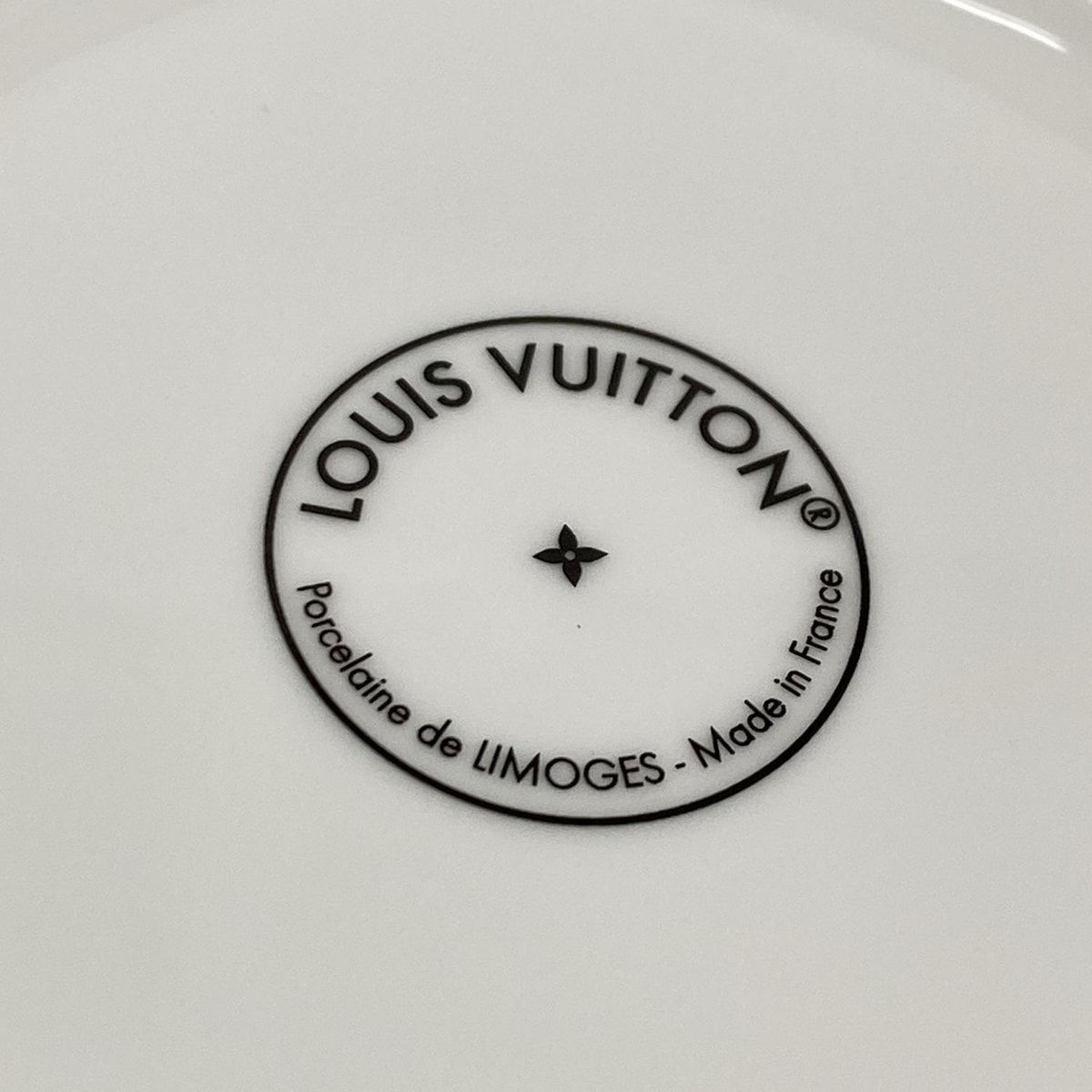 ルイ・ヴィトン プレート 2枚 ホワイト ベージュ モノグラムフラワー