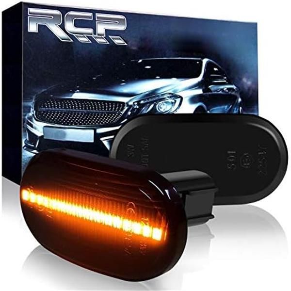 RCP スズキジムニーJB64 JB74 専用 LED サイドマーカー サイドウィンカー 視認性UP スモークレンズ 高輝度 ledチップ ハイフラ防止 外装パーツ JIMNY H30.7～ 左右セット