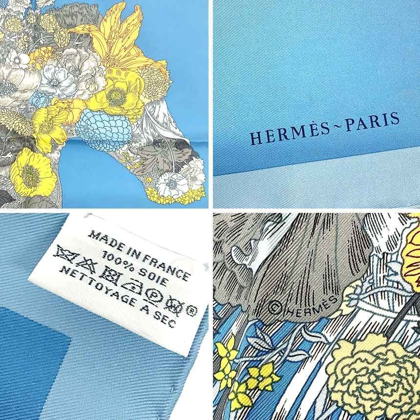 【新品未使用】HERMESカレ45 ローブ・レジェール　ガブロッシュ　オレンジ HERMES】エルメス カレ45 ガヴロッシュ ローブレジェール シルク