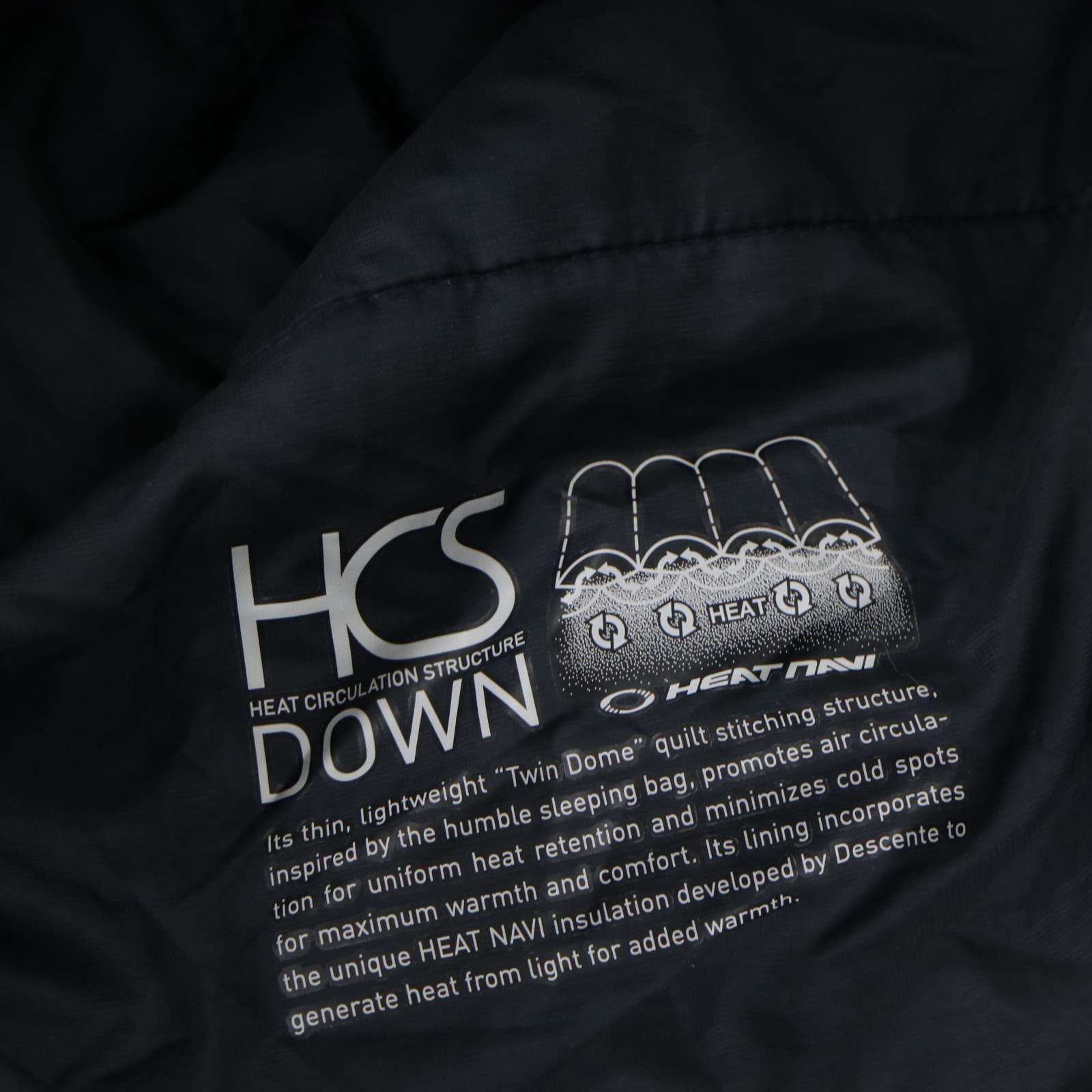 DESCENTE デサント 秋冬 HEAT NAVI☆ ノーカラー ライト ダウン 
