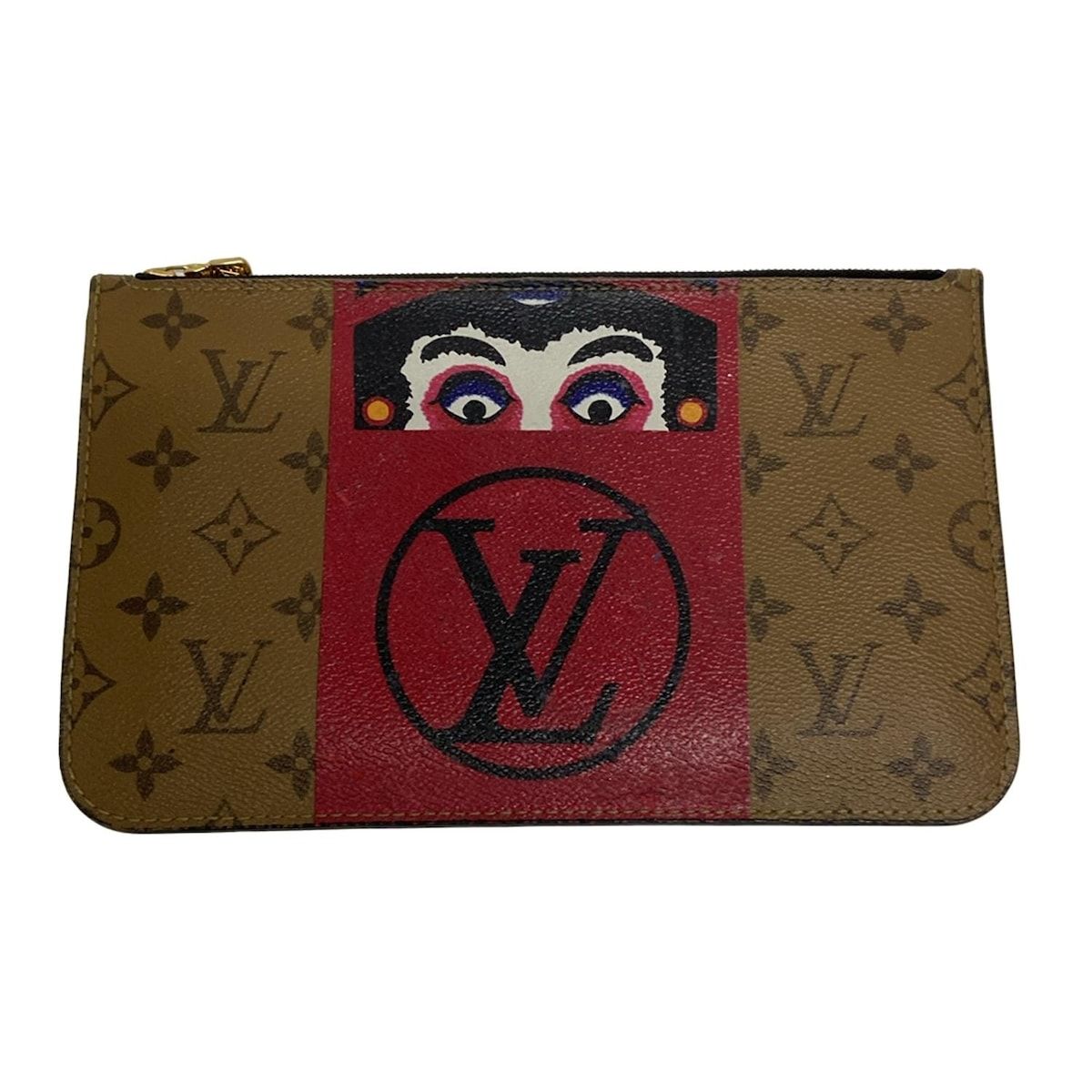 LOUIS VUITTON ルイヴィトン トートバッグ LV×山本寛斎 ネヴァーフルMM M43499 モノグラム×レッド×マルチ DECORATOM_COM_BR