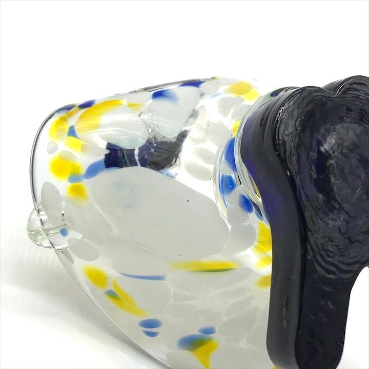 ヴェネツィアングラス ピエロ 4体 未使用 ムラーノ ガラス ベネチアン グラス ピエロ 小物入れ