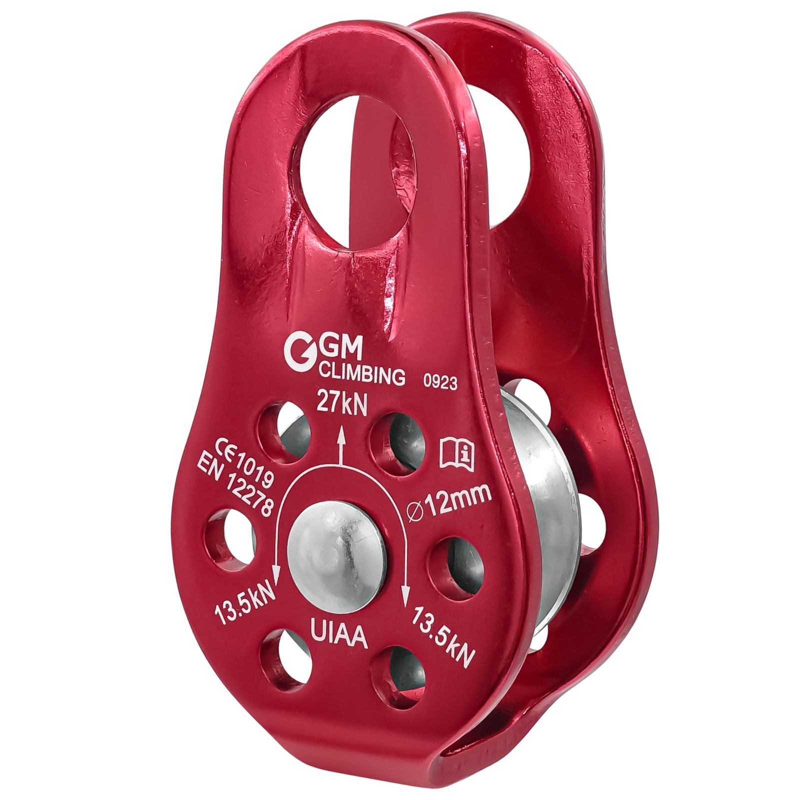 1個セット GM CLIMBING 27kN UIAA CE認証 フィックスサイド 固定式 マイクロプーリー コンパクトサイズ アーボリスト クライミング レスキュー リギング使用 1個
