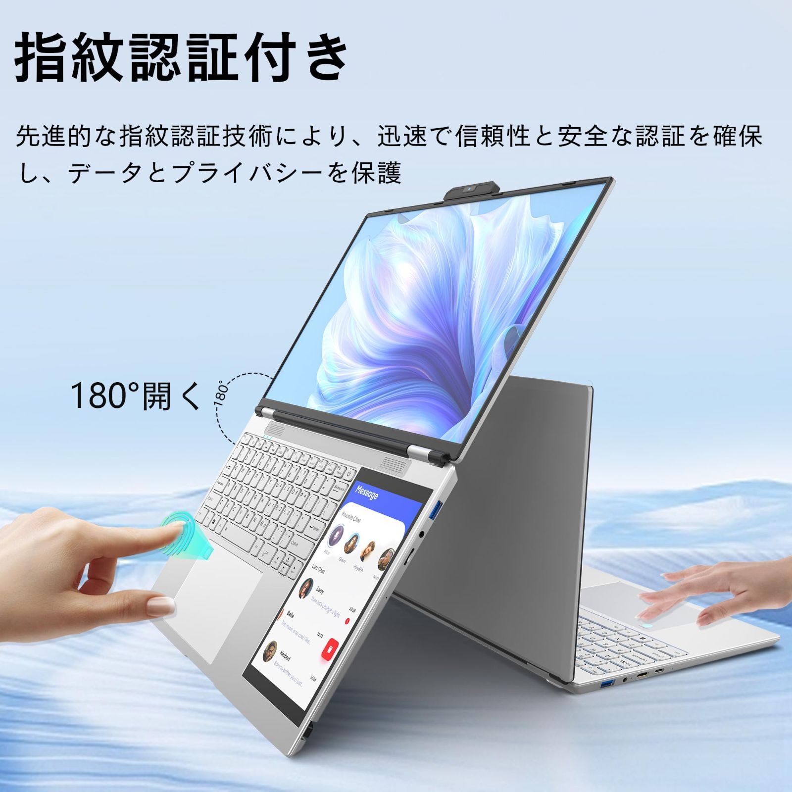 ダブル液晶スクリーン FHD