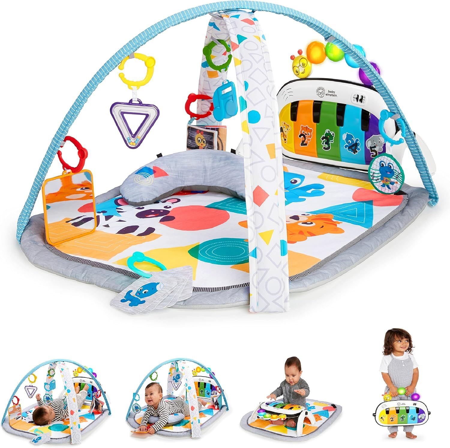全国無料，大得価 ベビーアインシュタイン Baby Einstein 4 1 ベビージム ピアノジム【 0ヶ月～ 】足 音が鳴る 光る プレイマット あんよ キック 赤ちゃん 赤ちゃん 出産祝い お誕生日 クリスマス ギフト キッキン 知育玩具