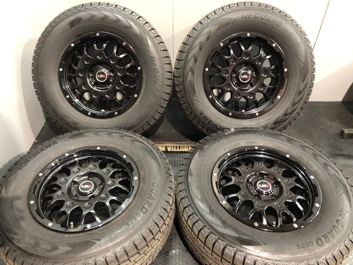 走行短め YOKOHAMA G075 265|70R17 スタッドレス LEHRMEISTER LMG MS-9W 17インチ 7.5J5HPCD127 38 ブラック MTI871
