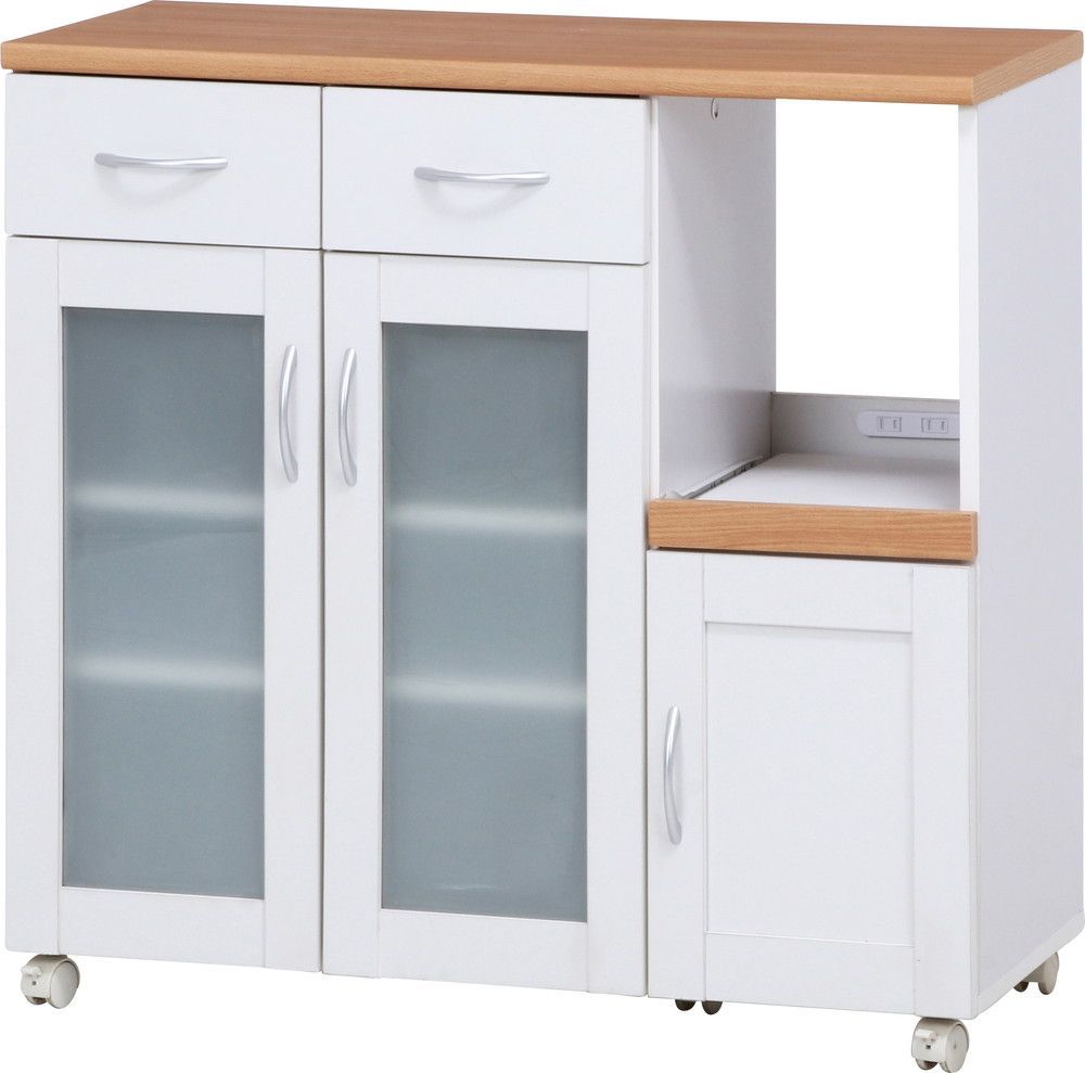 コンパクト キッチンカウンター 幅90cm 食器棚 キッチンボード キッチンワゴン 1人暮らし すき間収納 NEXPOTALLINN_EU