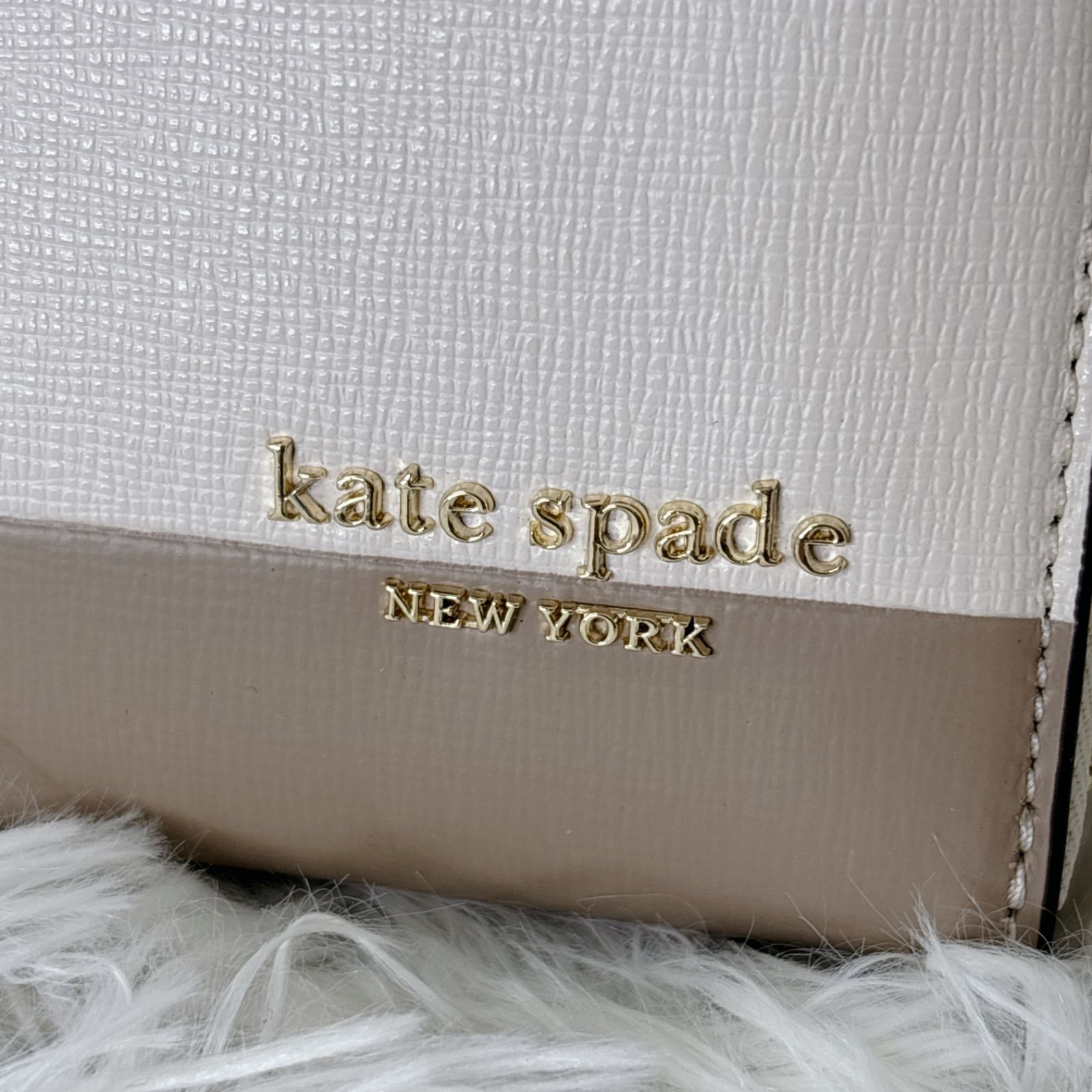 新品未使用品 kate spade 長財布 ホワイト/ベージュ レディース - メルカリ
