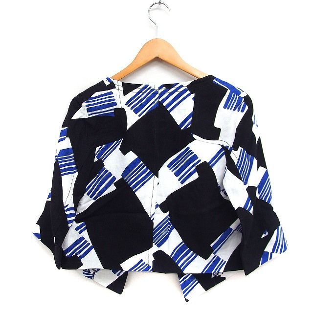 クリスチャンラクロワ ノーカラージャケット 38 クリスチャンラクロワ CHRISTIAN LACROIX 柄 ノーカラー