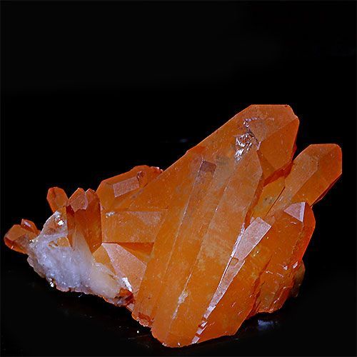 〔D133-13〕コリント産 タンジェリンクォーツ クラスター マンダリンクォーツ Tanjerine Quartz 蜜柑水晶 メール便不可