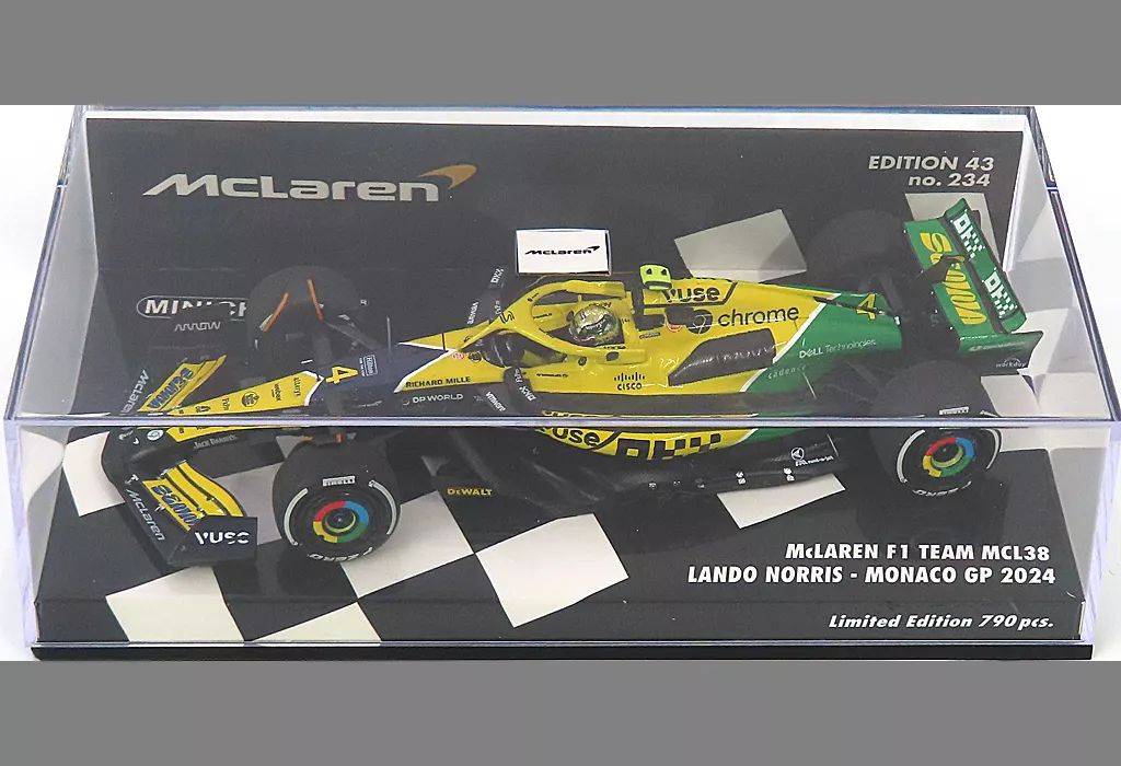 ミニチャンプス マクラーレン F1チーム MCL38 ランド・ノリス モナコGP ミニチャンプス 1/43 マクラーレン F1 チーム MCL38 L.ノリス モナコGP