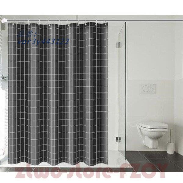 シャワーカーテン 防水防カビ加工 カーテンリング付属 カーテンリング付き 子供部屋 間仕切り スクエア 貝とヒトデ ユニット vor3y443123