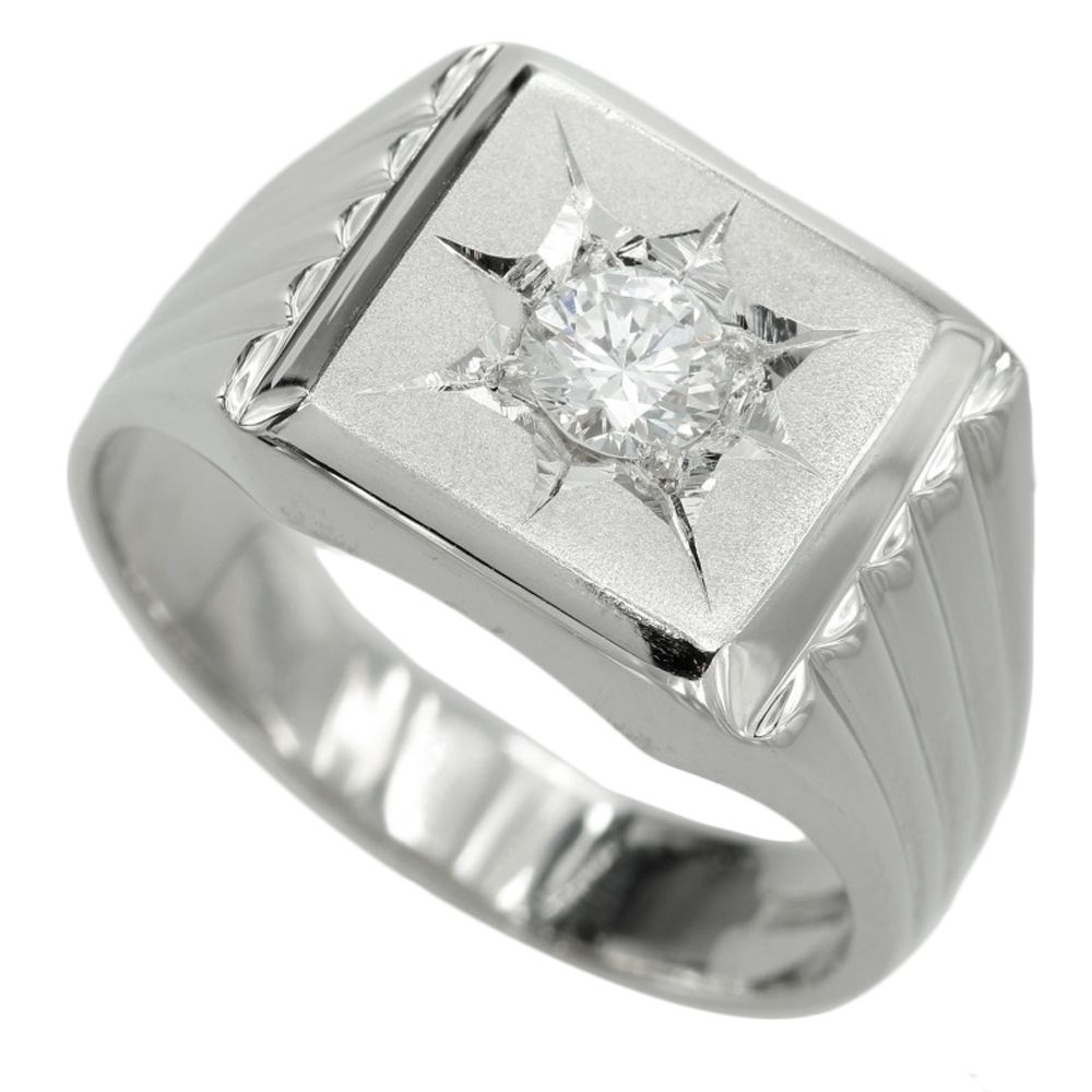 Pt900】 21号 プラチナ リング ダイヤモンド 0.32ct 指輪 レディース 