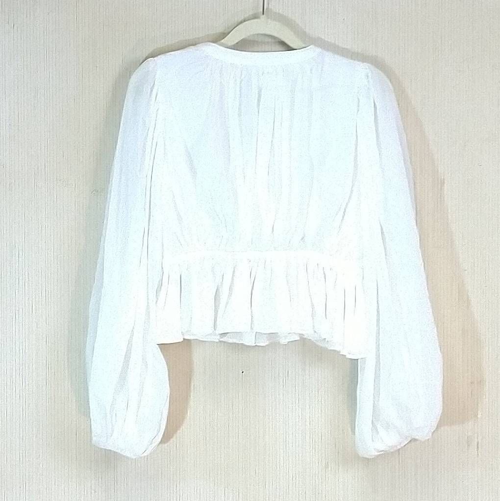 シャツ/ブラウス(長袖/七分) her lip to  Prospect Chiffon Blous herlipto Prospect Chiffon Blouse - メルカリ