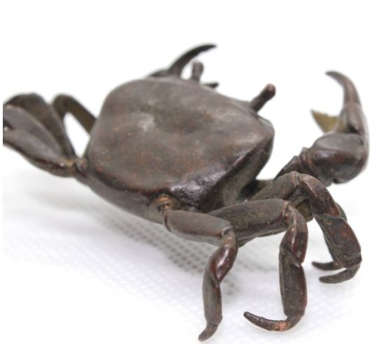 61g 大 カニ かに 蟹 茶道具 茶会 稽古 床の間 置物 置き物 蓋