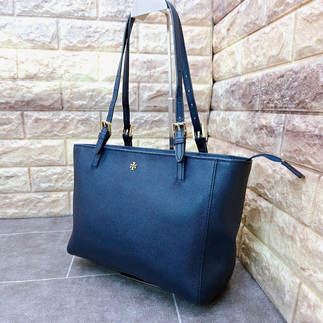 TORY BURCH / トートバッグ/レザー/NVY TORY BURCH◇トートバッグ/レザー/NVY Tory Burch ネイビー トート
