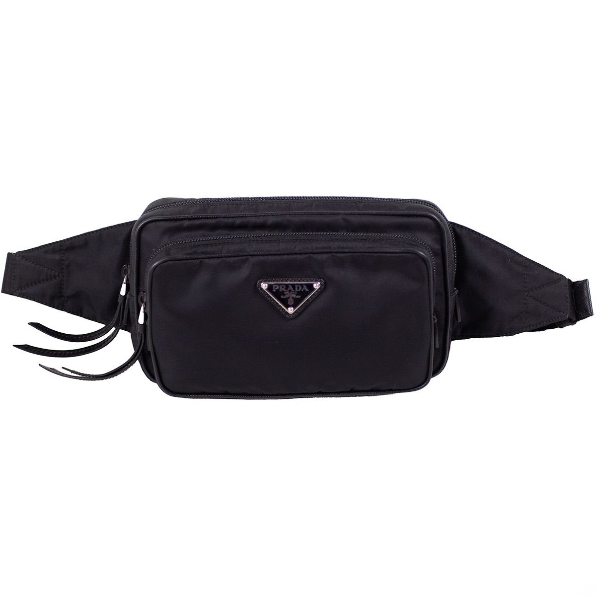 極美品】PRADA プラダ ボディバッグ 斜め掛け 三角ロゴプレート