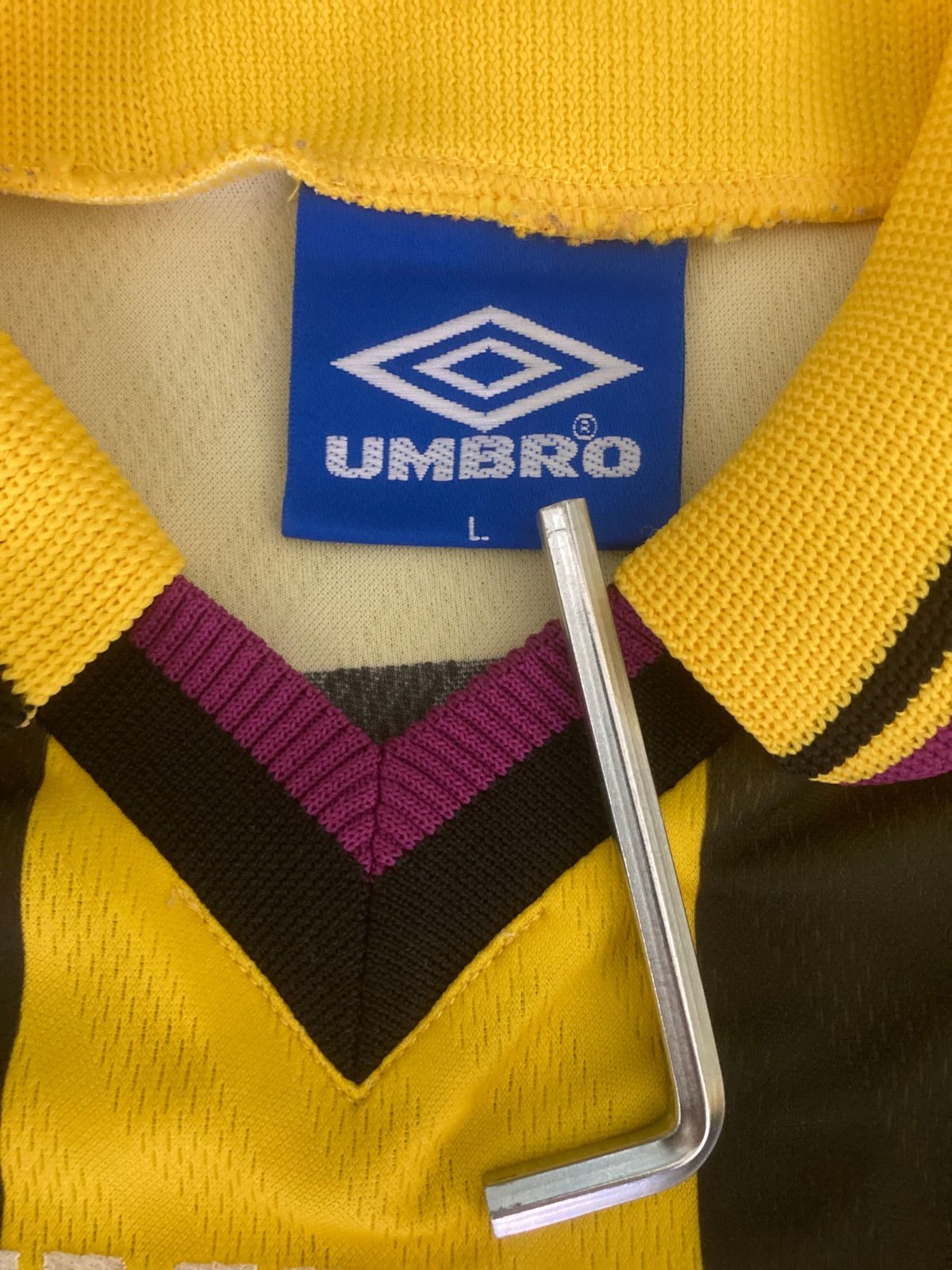 UMBRO】90年代後半 京都パープルサンガ（A）ユニフォーム長袖25番
