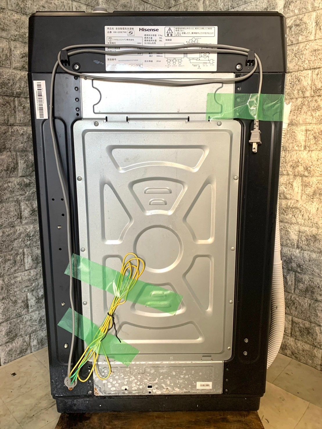 大阪限定配送☆3ヶ月保証☆洗濯機☆ハイセンス☆2019☆5.5㎏☆HW 