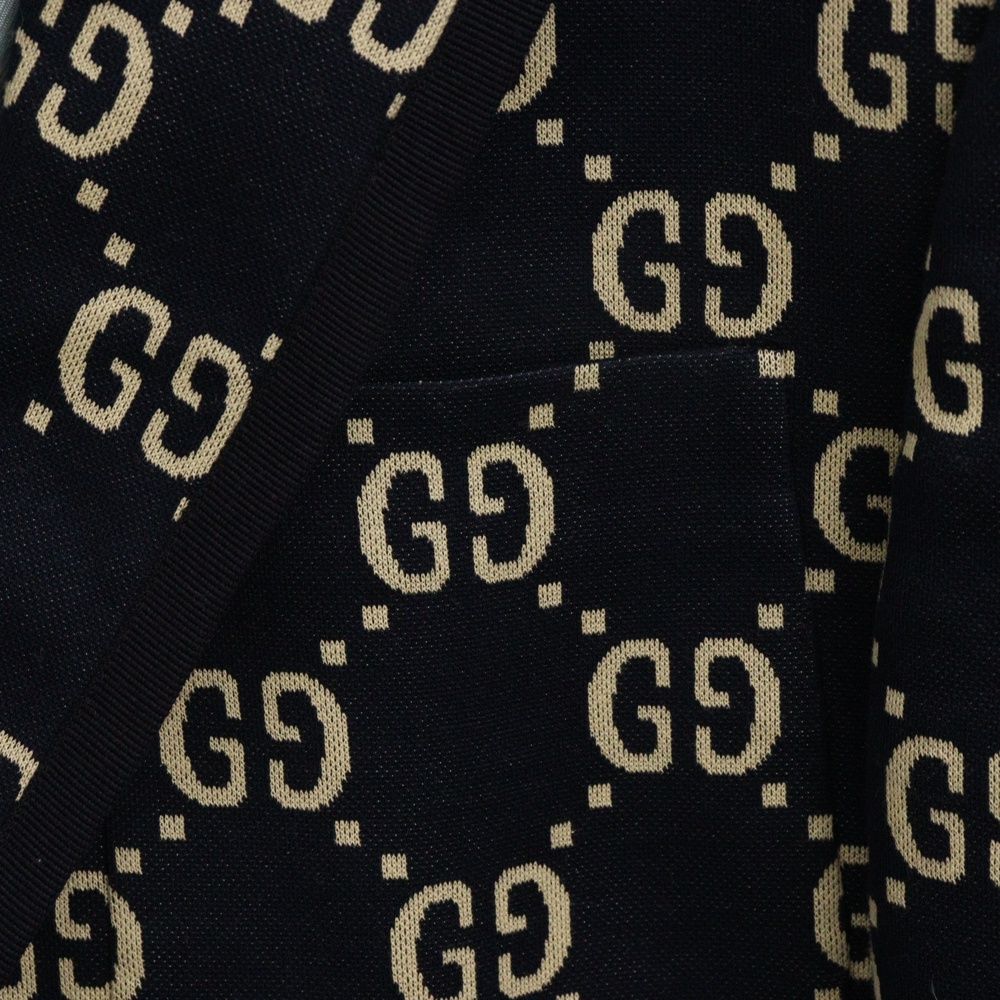 GUCCI (グッチ) 18AW GG JACQUARD JACKET ジャガードウールパイピング