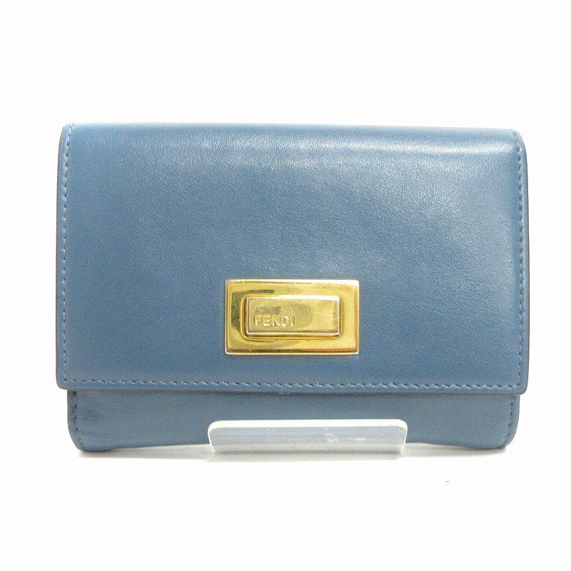【未使用】FENDI ピーカブー　二つ折り財布　ターンロック フェンディ FENDI ピーカブー ターンロック 二つ折り財布