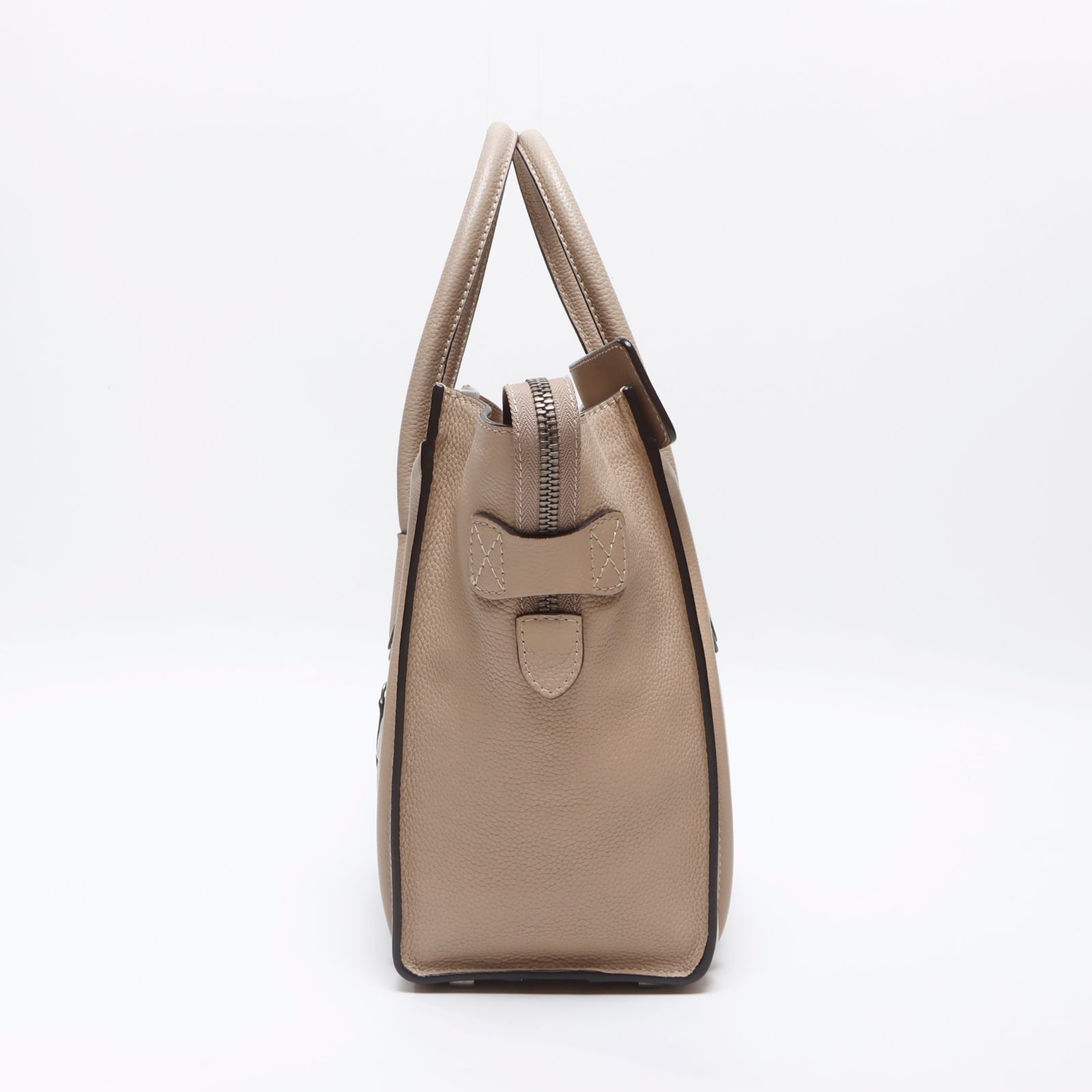 CELINE ラゲージ マイクロ ショッパー レザー ハンドバッグ