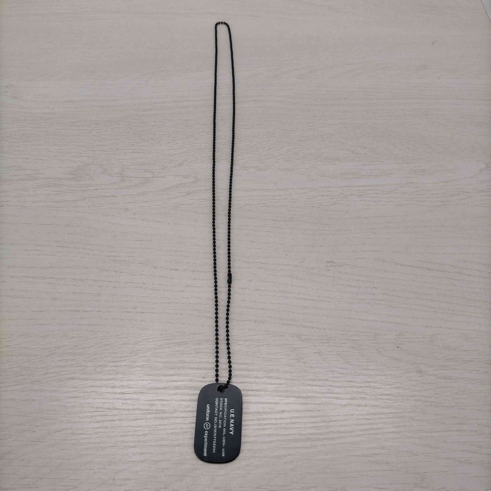 uniform experiment 18SS DOG TAG ネックレス ユニフォームエクスペリメント uniform experiment 18SS DOG TAG