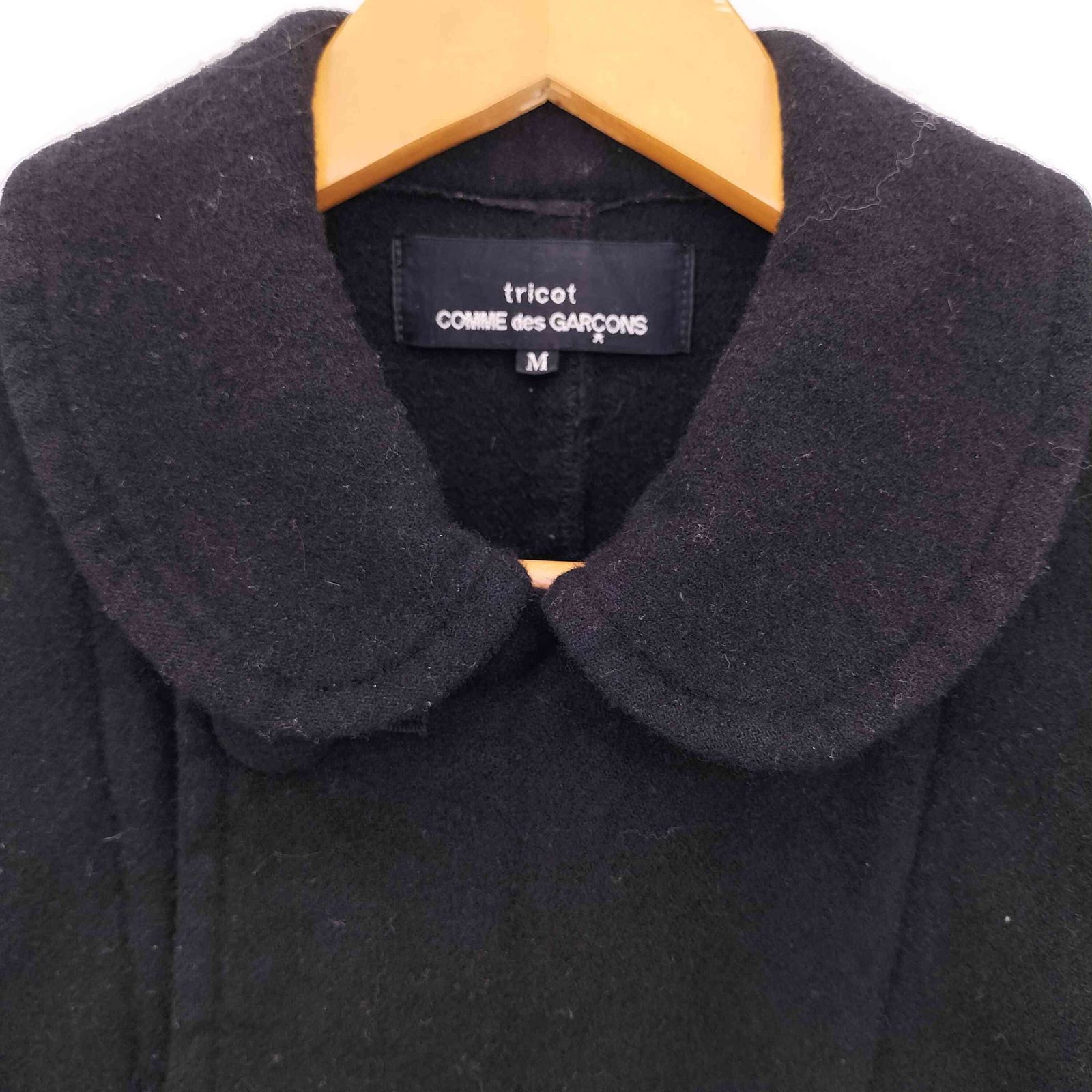 トリココムデギャルソン tricot COMME des GARCONS 縮絨 丸襟
