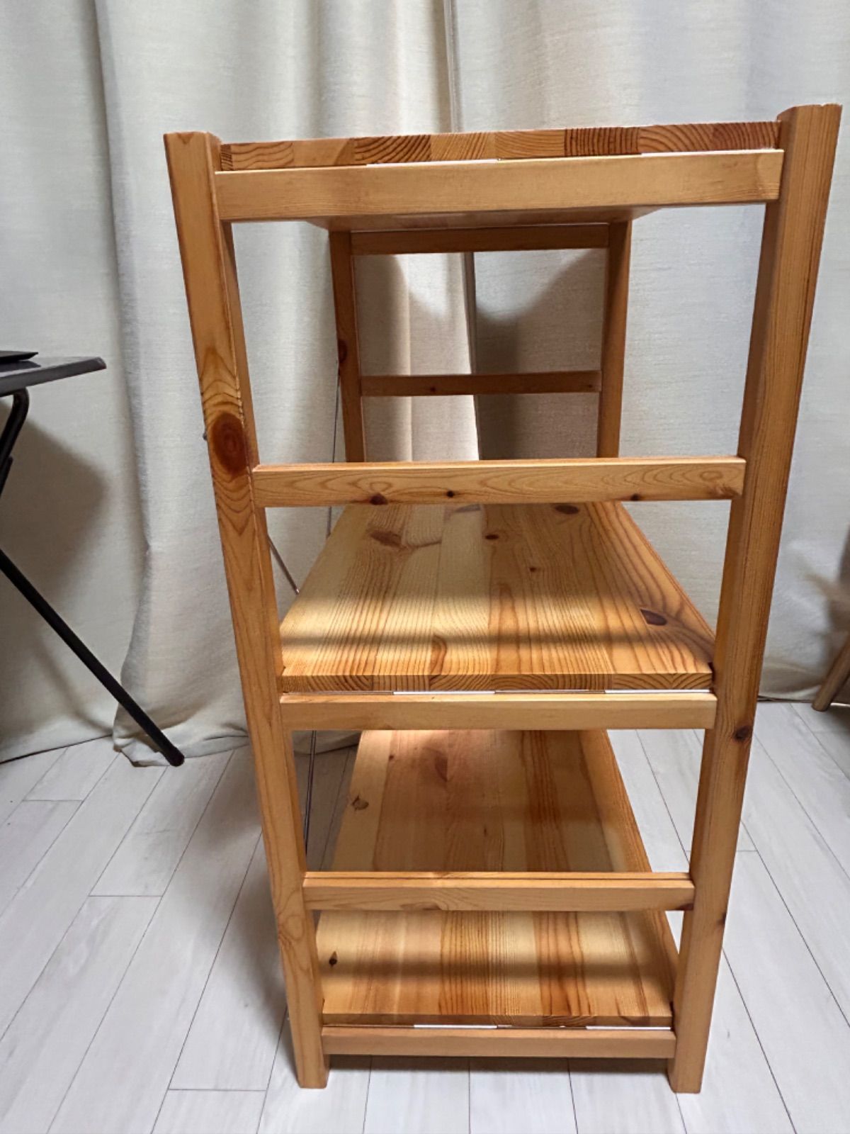 2個】 パイン材ユニットシェルフ 奥行25cm・58cm幅・高さ120cm