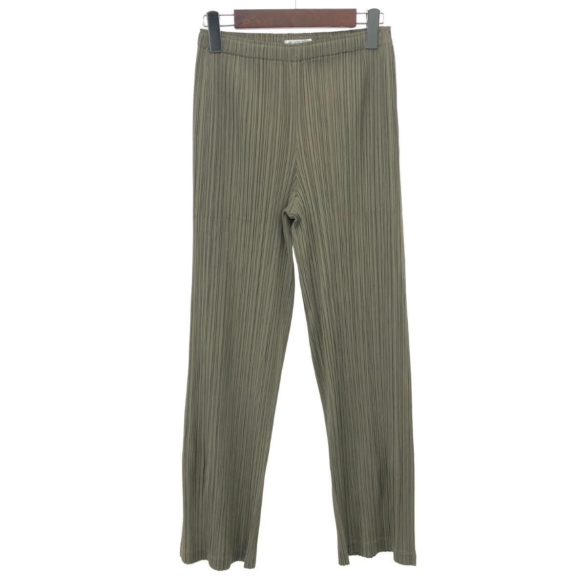 PLEATS PLEASE プリーツプリーズ パンツ サイズ 1 PP51-JF402 カーキ レディース 240001143045