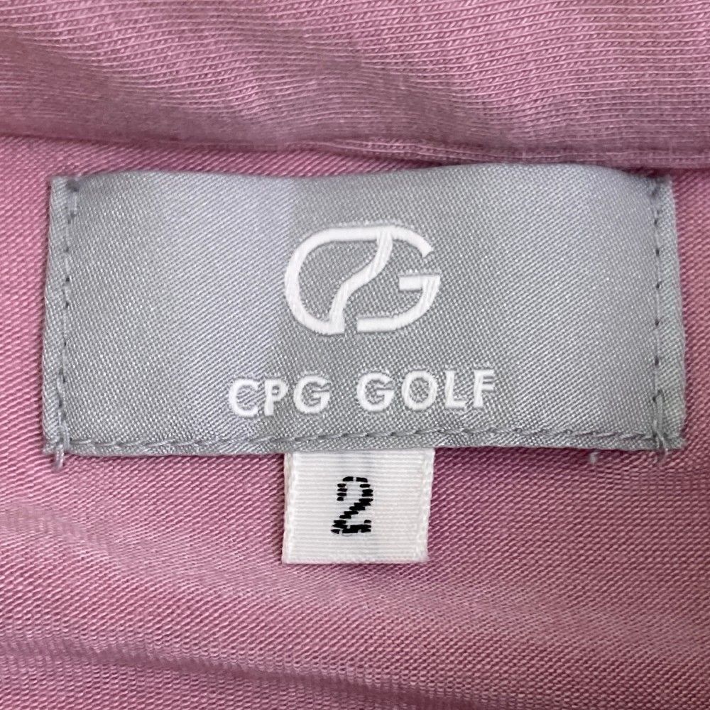 サイズ：2 CPG GOLF シーピージーゴルフ 長袖襟付きTシャツ