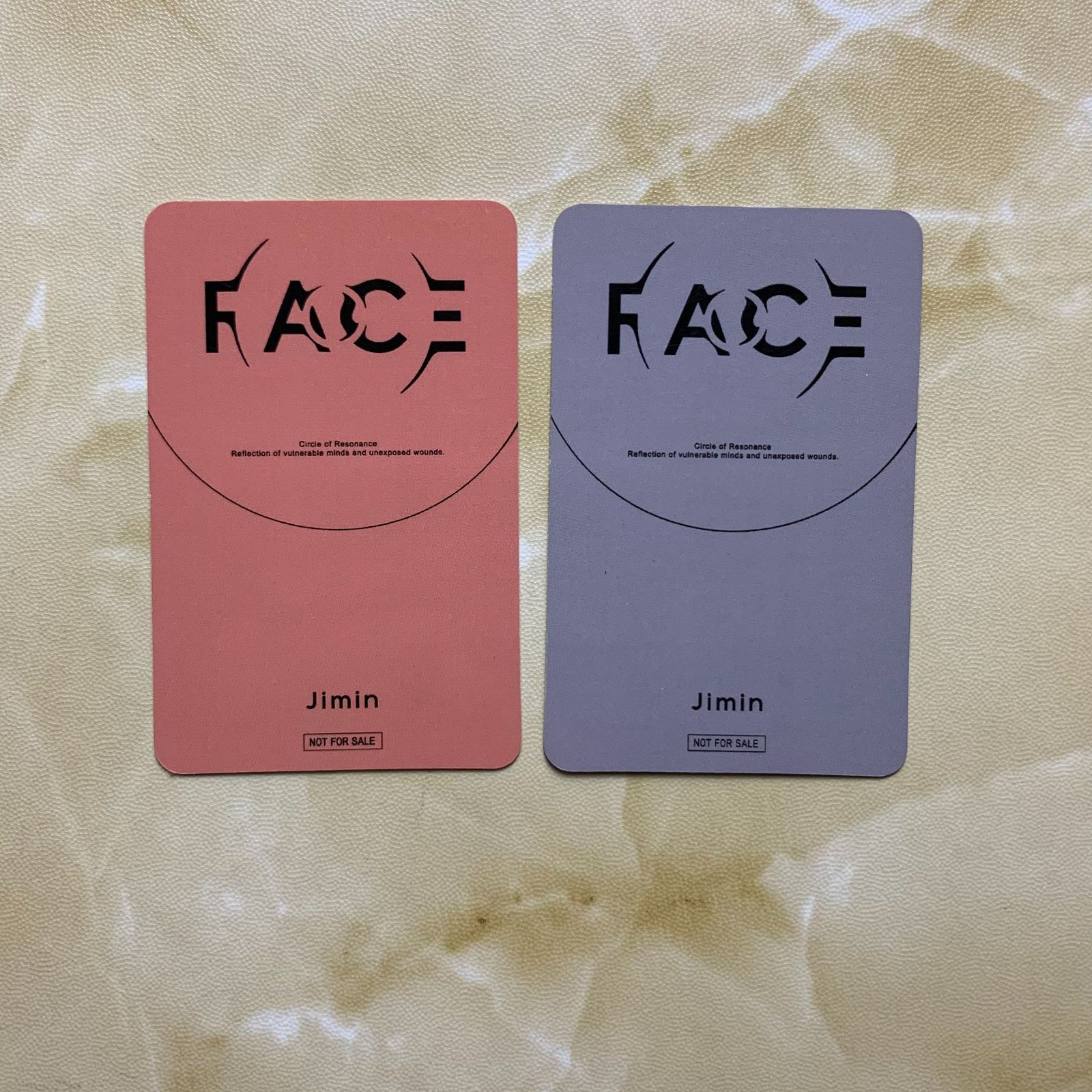 1回着用 BTS JIMIN ジミン ラキドロ 当選 Lucky Draw Face ユニパ トレカ 2枚 セット 感動