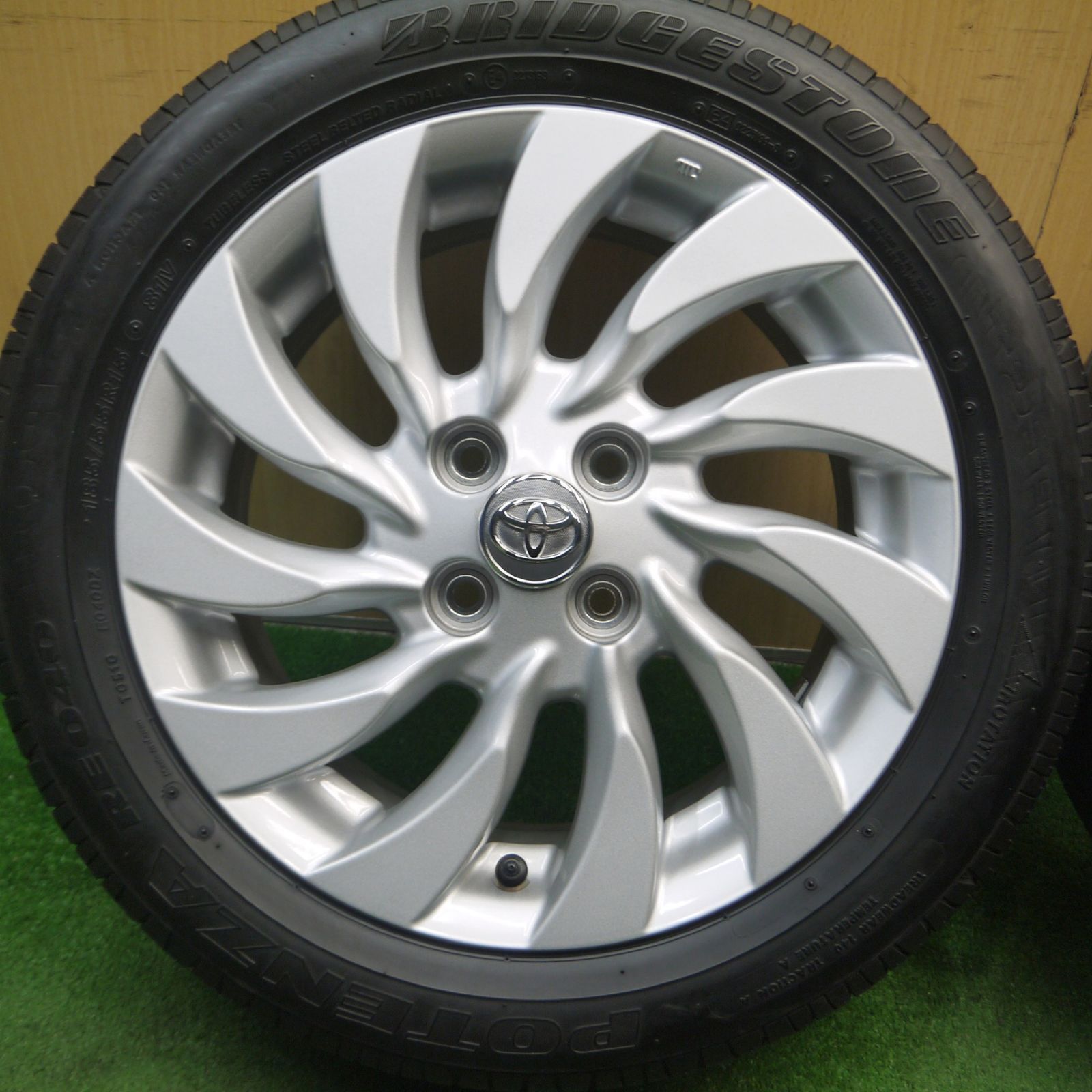 トヨタ純正(bB等)ホイール付 185/55R15 GoodYear Efficieht Grip Eco EG01 山あり 市場185&frasl;55R15 82Q アイスナビ8 ICE NAVI 8 グッドイヤー GOODYEAR