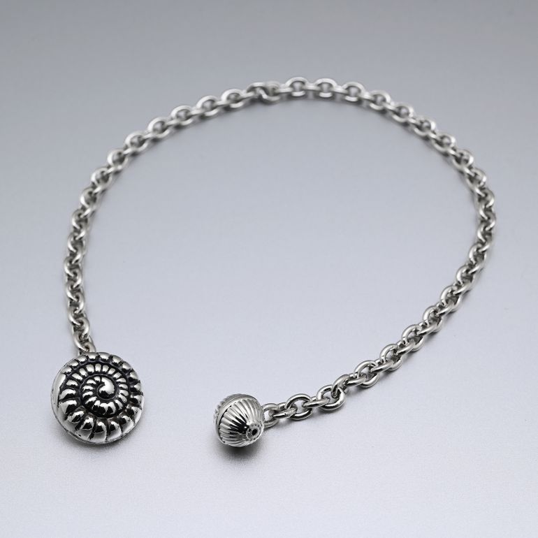 モンアート ラペルピン メンズ チェーン型 シルバー SC/CHD01 C Made