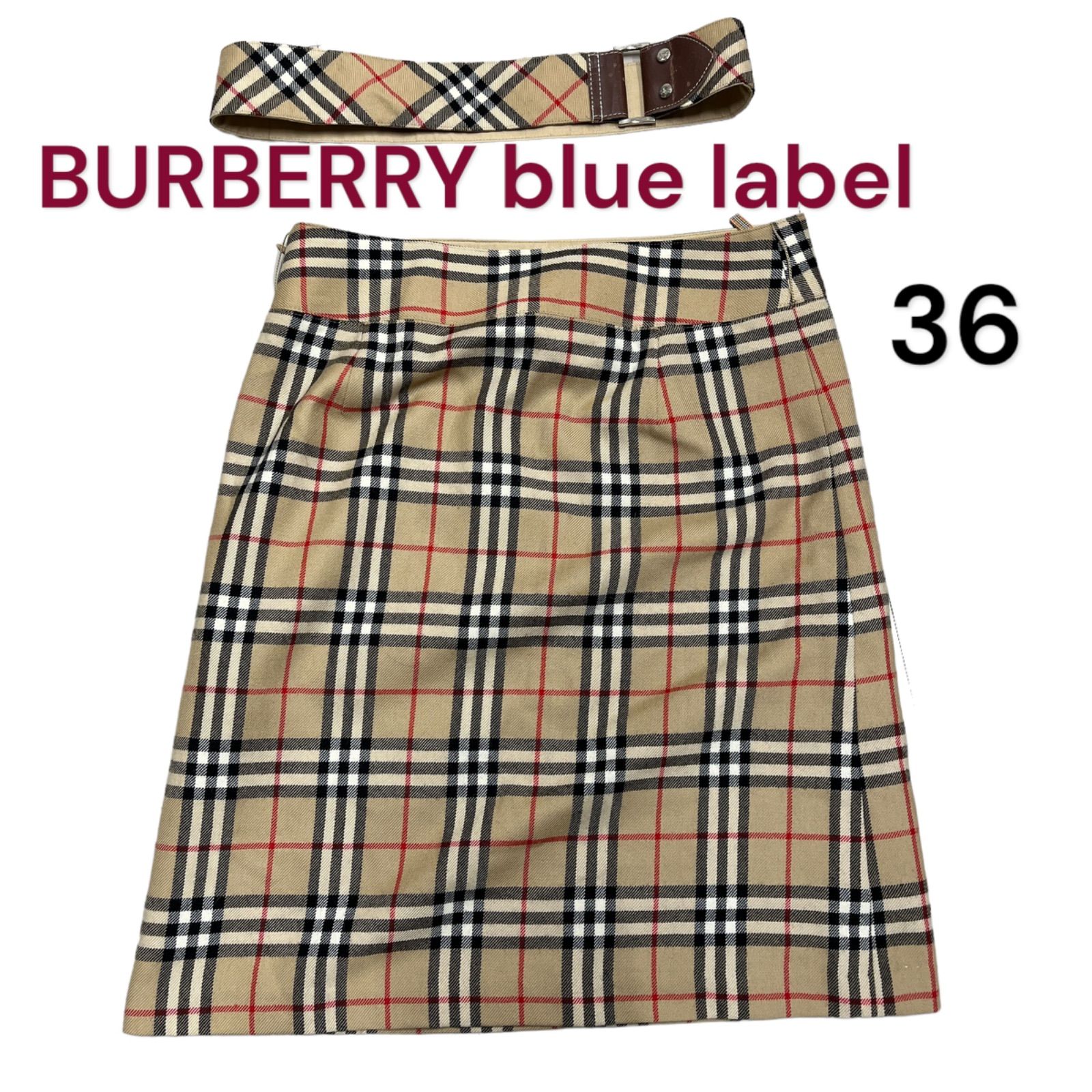 BURBERRY BLUE LABEL ノバチェック柄 スカート 36 - メルカリ