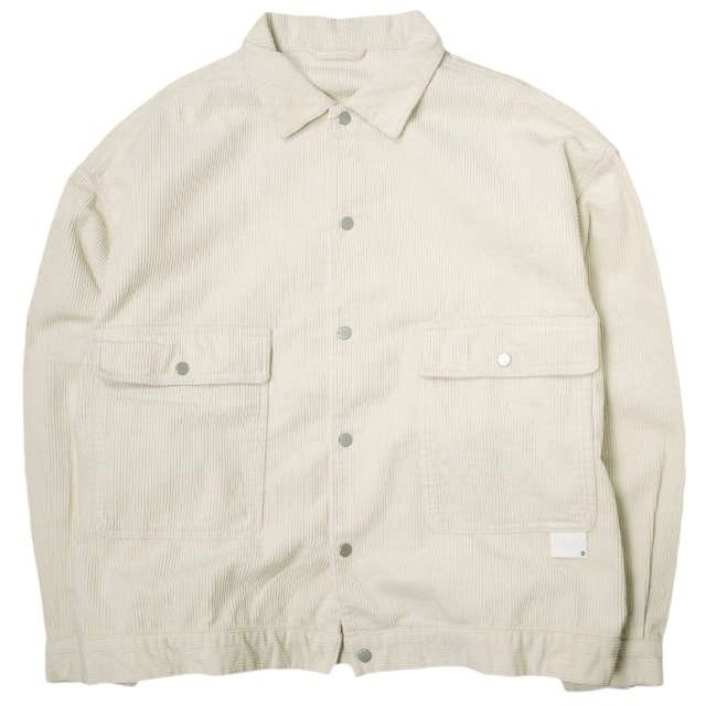 Danke Schon ダンケシェーン 25AW WEB＆限定 CORDUROY COVERALLS コーデュロイ カバーオール UNS25139-OT L ベージュ オーバーサイズ ジャケット アウター【新古品】【中古】【Danke Schon】 Danke Schon ダンケシェーン Premium Corduroy Coveralls オーバー