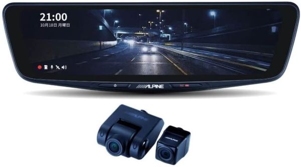 3営業日で発送 ALPINE アルパイン アルパイン ドライブレコーダー搭載 10インチデジタルミラー 純正ミラー交換タイプ 車外リアカメラ DVR-DM1000A-OC