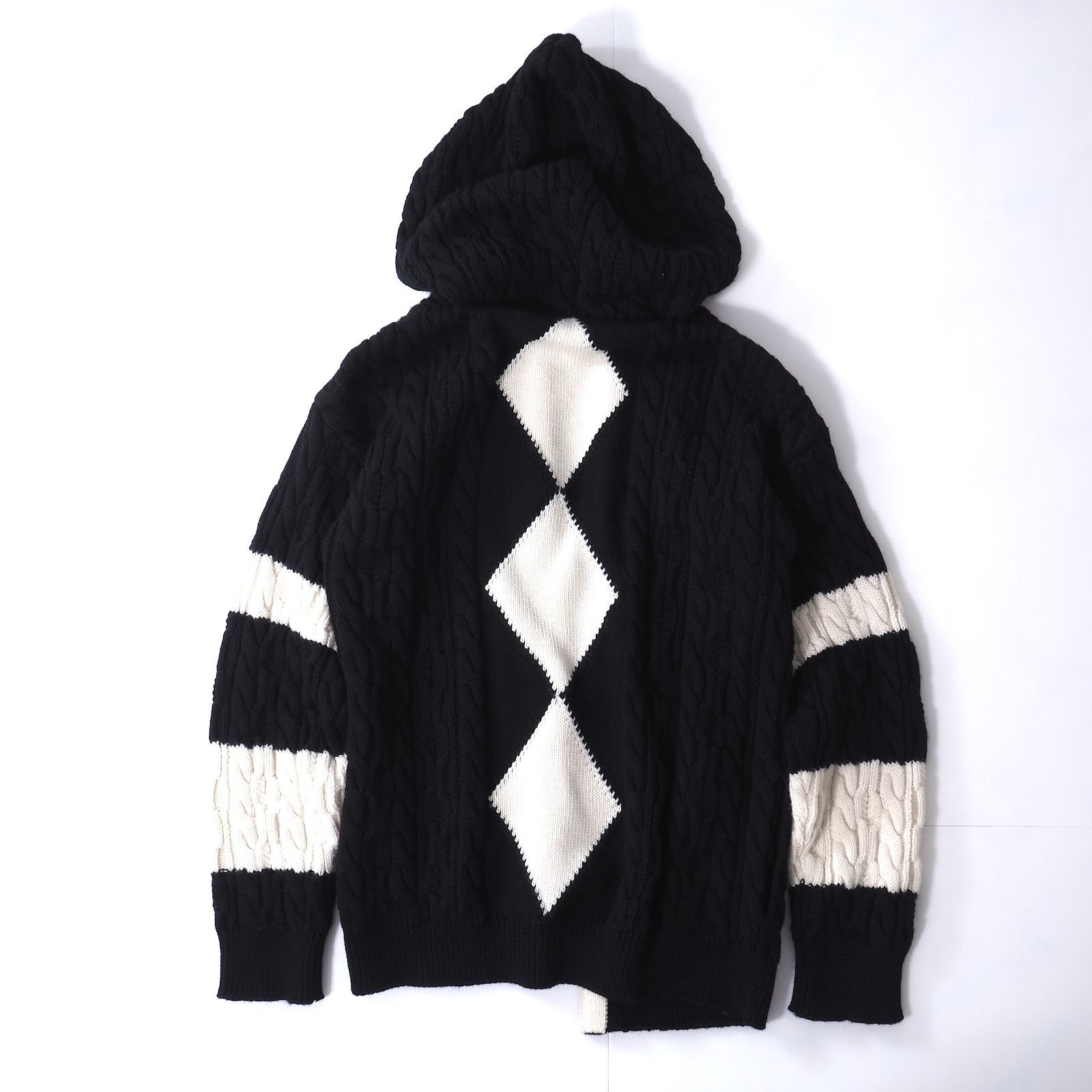 Saint Laurent サンローラン ニット パーカー ブラックMサイズ Saint Laurent サンローラン ニット パーカー ブラックMサイズ