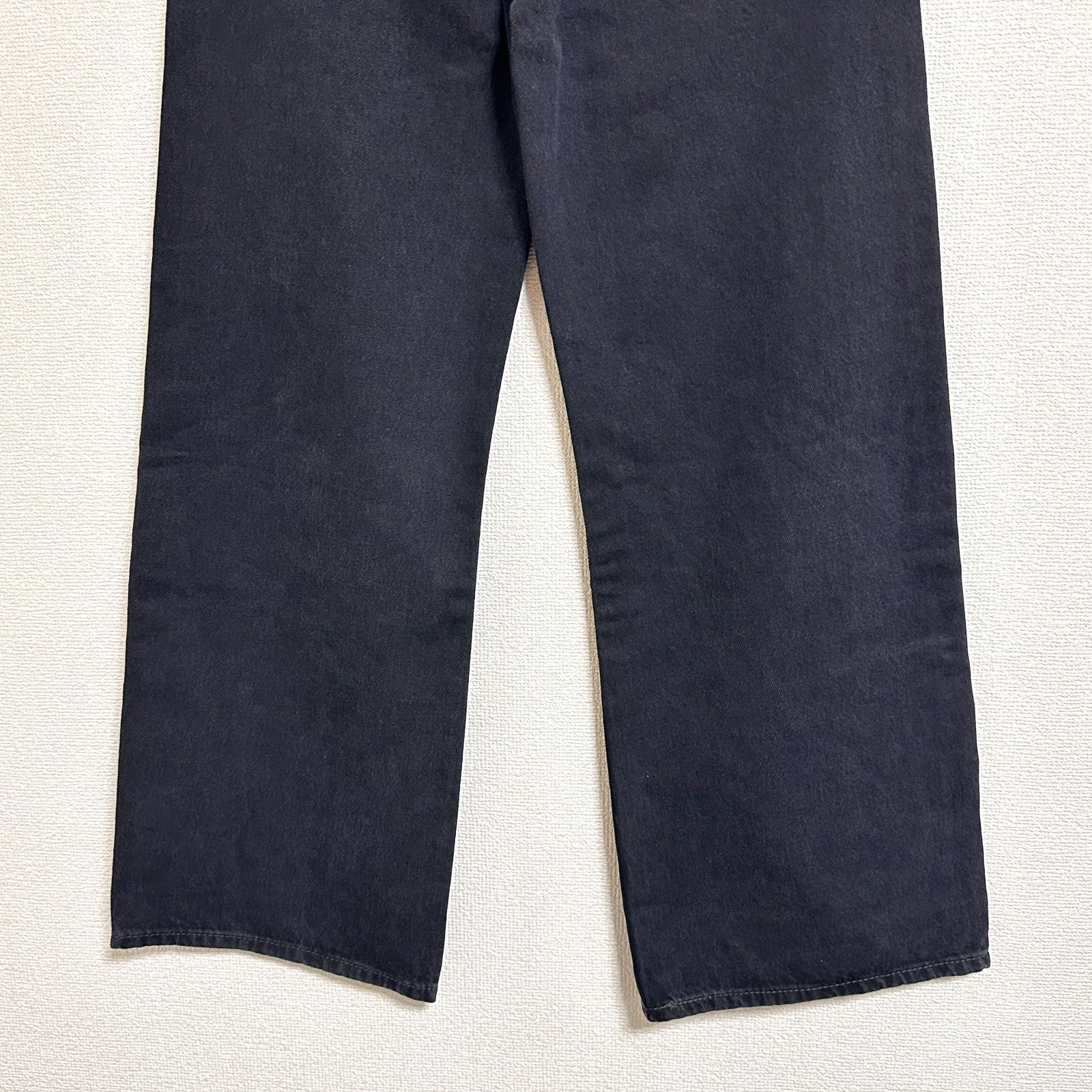 Levi s リーバイス RIBCAGE WIDE LEG A6801-0001 ワイドストレートデニムパンツ ブラック 27インチ W27L30 ブラック M DECORATOM_COM_BR