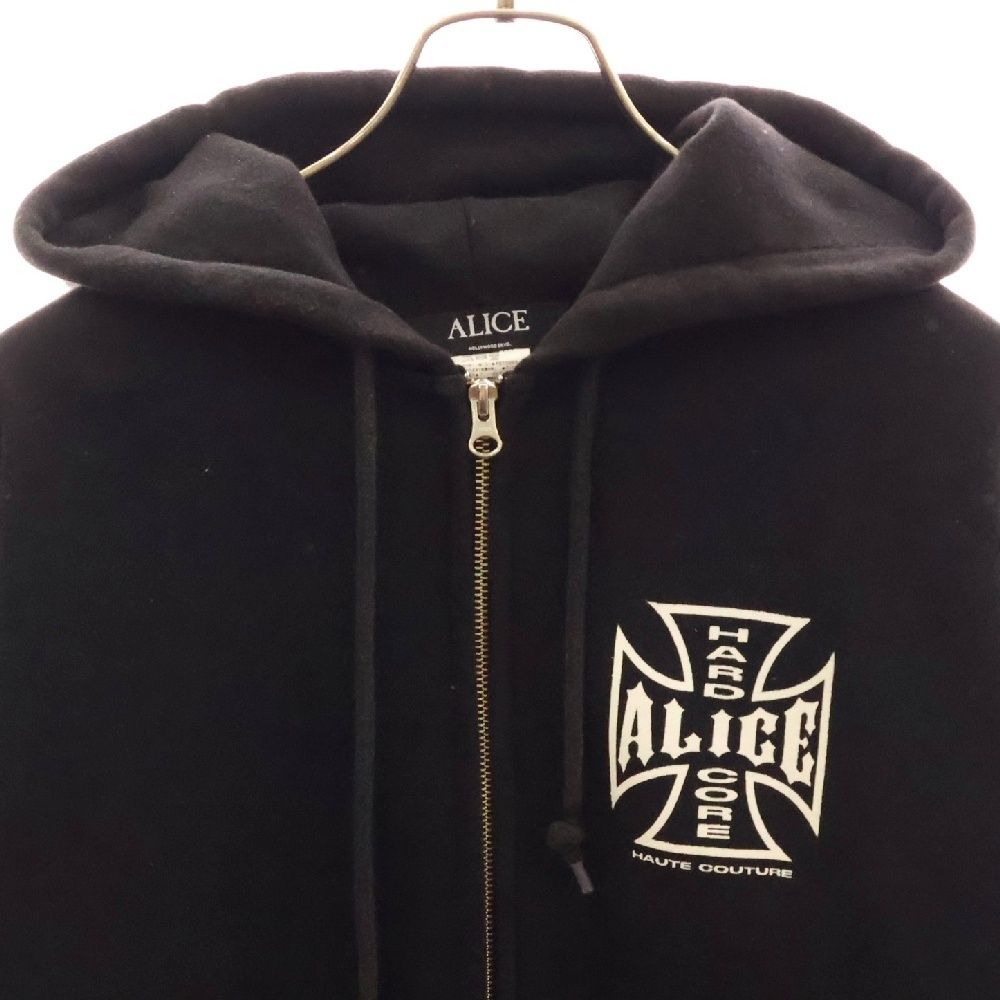 トップス ALICE HOLLYWOO FULL ZIP HOODIE Alice Hollywood (アリス ハリウッド) DESTROYED CHOPPER FULL