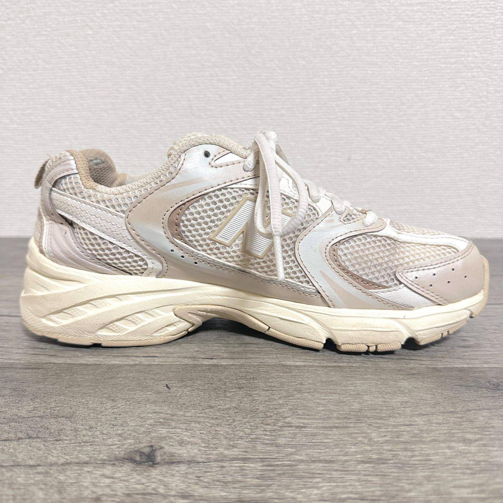 New Balance MR530AA シンセティックレザー×メッシュ スニーカー 24.5